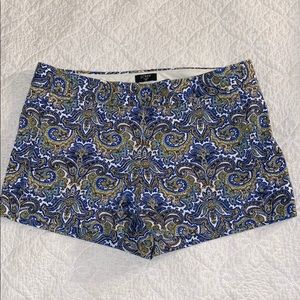 J.Crew Paisley shorts